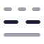 Linestyle icon with bulk rounded style