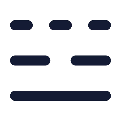 Line Style Icon in Solid Rounded style
