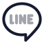 Line icon with twotone rounded style