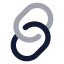 Link icon with bulk rounded style