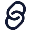 Link icon with solid rounded style