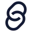 Link icon with solid sharp style