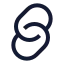 Link icon with stroke sharp style