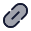Link icon with duotone rounded style