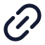 Link icon with solid rounded style