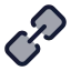 Link icon with duotone standard style