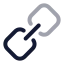 Link icon with twotone rounded style