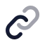 Link icon with bulk rounded style