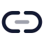 Link icon with bulk rounded style