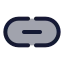 Link icon with duotone rounded style
