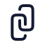 Link icon with stroke rounded style