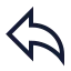 Linkbackward icon with stroke sharp style