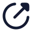 Linkcircle icon with solid rounded style