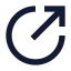 Linkcircle icon with solid sharp style