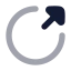 Linkcircle icon with bulk rounded style