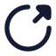 Linkcircle icon with solid rounded style