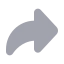 Linkforward icon with bulk rounded style