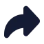 Linkforward icon with solid rounded style