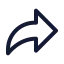 Linkforward icon with stroke standard style