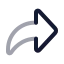 Linkforward icon with twotone rounded style
