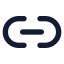 Link icon with solid standard style