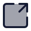 Linksquare icon with duotone standard style