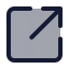 Linksquare icon with duotone standard style