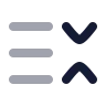 List Chevrons Down Up icon preview