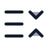 List Chevrons Down Up icon preview
