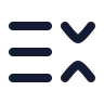 List Chevrons Down Up icon preview
