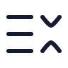 List Chevrons Down Up icon preview