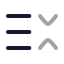 Listchevronsdownup icon with twotone rounded style