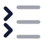 Listcollapse icon with bulk rounded style