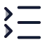 Listcollapse icon with duotone rounded style