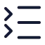 Listcollapse icon with duotone standard style