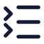 Listcollapse icon with solid rounded style