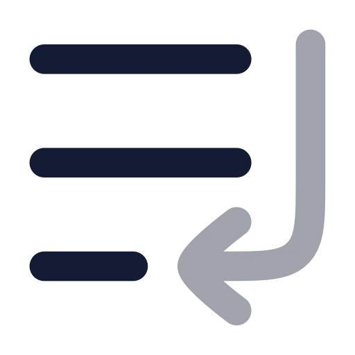 List End Icon in Bulk Rounded style