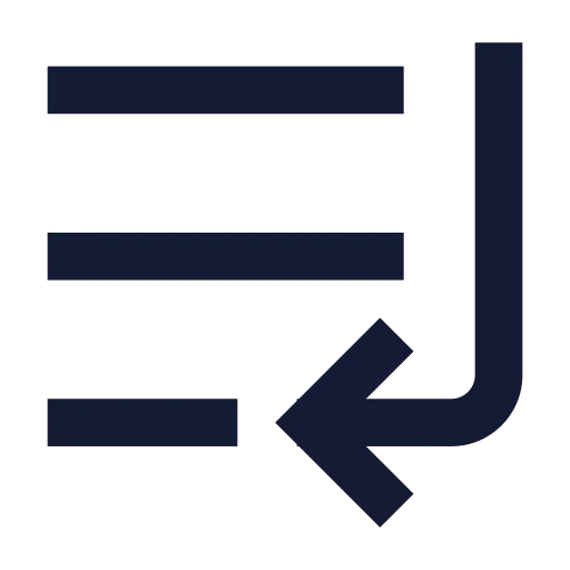 List End Icon in Solid Sharp style