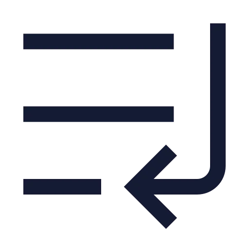 List End Icon in Stroke Sharp style