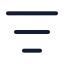 Listfilter icon with duotone standard style
