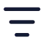 Listfilter icon with solid rounded style