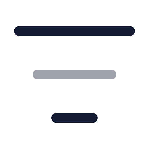 List Filter Icon in Twotone Rounded style