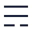 Listminus icon with stroke sharp style