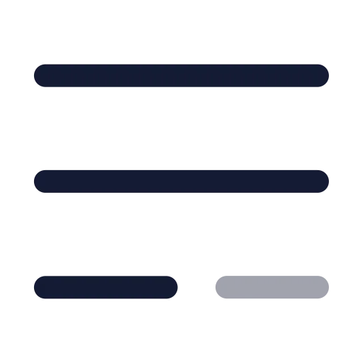 List Minus Icon in Twotone Rounded style