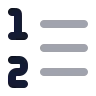 List Ordered icon preview