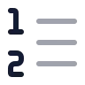 List Ordered icon preview