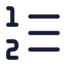 List Ordered icon preview