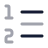 List Ordered icon preview