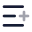 Listplus icon with bulk rounded style