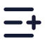 Listplus icon with solid standard style